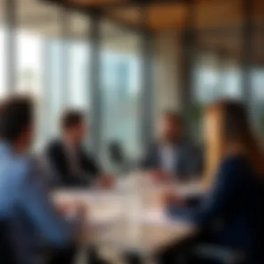 Strategic Investment Discussion Business meeting discussing real estate investments