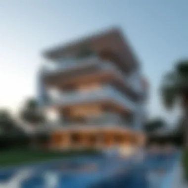 Innovative Luxury Architecture Modern architectural design of a luxury building in Dubai