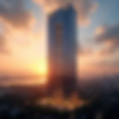 Blumont Capital Tower at Sunset The majestic facade of Blumont Capital Tower highlighted at sunset