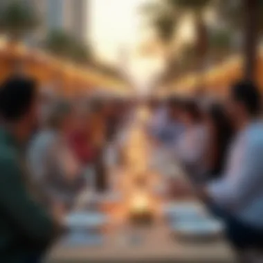 Community Engagement Initiatives in Dubai A community event showcasing شركة ريبورتاج العقارية's engagement with residents