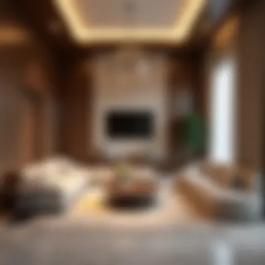 Luxurious Interior Design of Mihtab Tower Interior design showcasing luxury amenities in Mihtab Tower