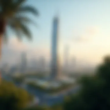 Surrounding Landscape of Mihtab Tower Surrounding landscape highlighting Mihtab Tower's location