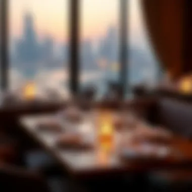A Luxurious Dining Experience in Jumeirah Luxurious dining setting overlooking the skyline