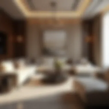 Luxury Living in Dubai's Real Estate Luxurious interior of a contemporary apartment