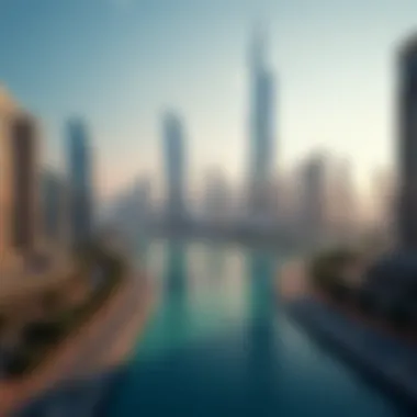 Dubai Banking Skyline Skyline of Dubai showcasing iconic banks