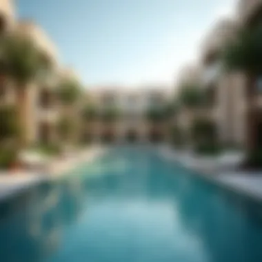 Community Amenities at Blvd Heights Blvd Heights community amenities including pool and recreational areas