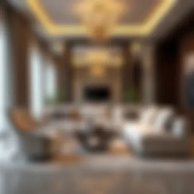 Luxurious Interior of Crown Residence Tecom Luxurious interior design features of a model apartment in Crown Residence Tecom.