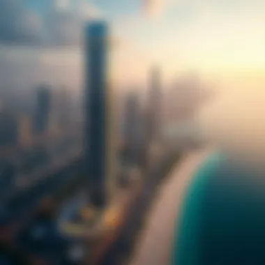 Aerial View of Dubai Sky View Stunning aerial view of Dubai Sky View