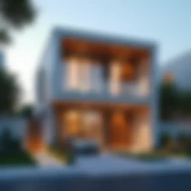 Modern residential architecture in Khawaneej