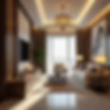 Exquisite Luxury Apartment Interior Elegant interior design of a luxury apartment in Dubai