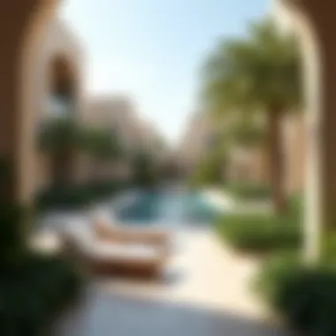 Serene Outdoor Space in Luxury Community A serene outdoor space in an upscale Dubai community