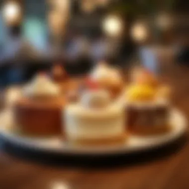 Modern Arabic Desserts An assortment of modern interpretations of classic Arabic desserts, highlighting creativity and innovation.
