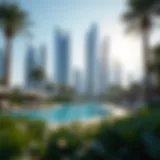 A modern Dubai skyline showcasing luxury residential towers