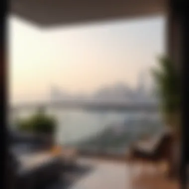 Panoramic Balcony View from Marina Residence Panoramic view from the balcony demonstrating stunning cityscape
