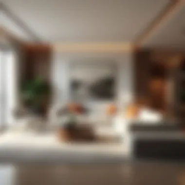 Interior Layout of Marina Residence Interior layout highlighting spacious living areas and modern design