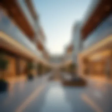 Modern Aesthetics of Musrif Mall Stunning architectural design of Musrif Mall showcasing modern aesthetics