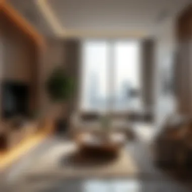 Luxury Living Spaces Available for Foreign Investors Modern apartment interiors representing luxury living in Dubai