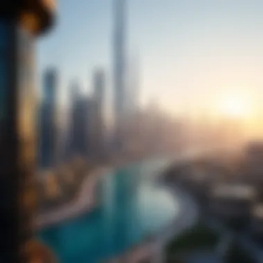 Dubai Skyline and Real Estate Opportunities Stunning view of Dubai skyline showcasing modern architecture