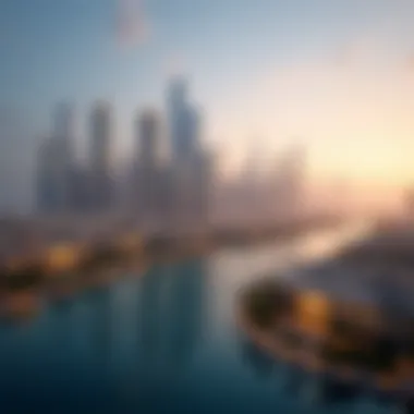 Dubai Skyline with Mashreq Elite Developments Luxurious Dubai skyline showcasing Mashreq Elite developments
