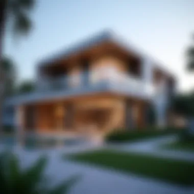 Innovative Architecture in Dubai A striking modern house in Dubai showcasing innovative architecture
