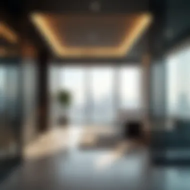 Modern Office Space Inside Tamweel Tower Interior of a modern office space in Tamweel Tower