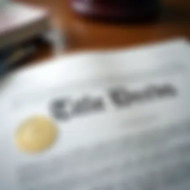 Understanding Title Deeds A close-up of a title deed document with official seals
