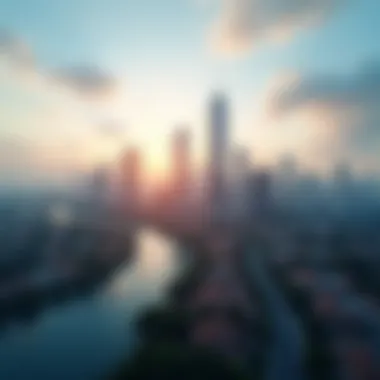 Real Estate Landscape A modern skyline representing real estate investment opportunities