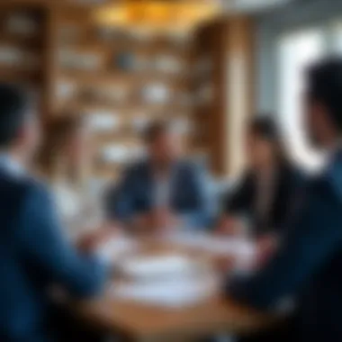 Real Estate Market Trends and Insights Real estate agents discussing market trends and investment opportunities