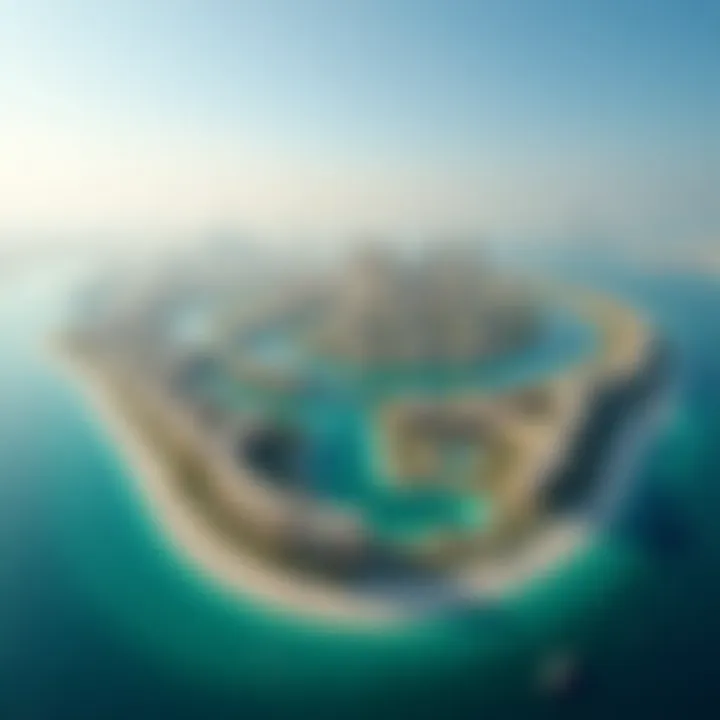 Breathtaking view of Palm Jumeirah from above