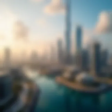 Dubai Skyline and Commercial Properties Overview of Dubai skyline showcasing commercial properties